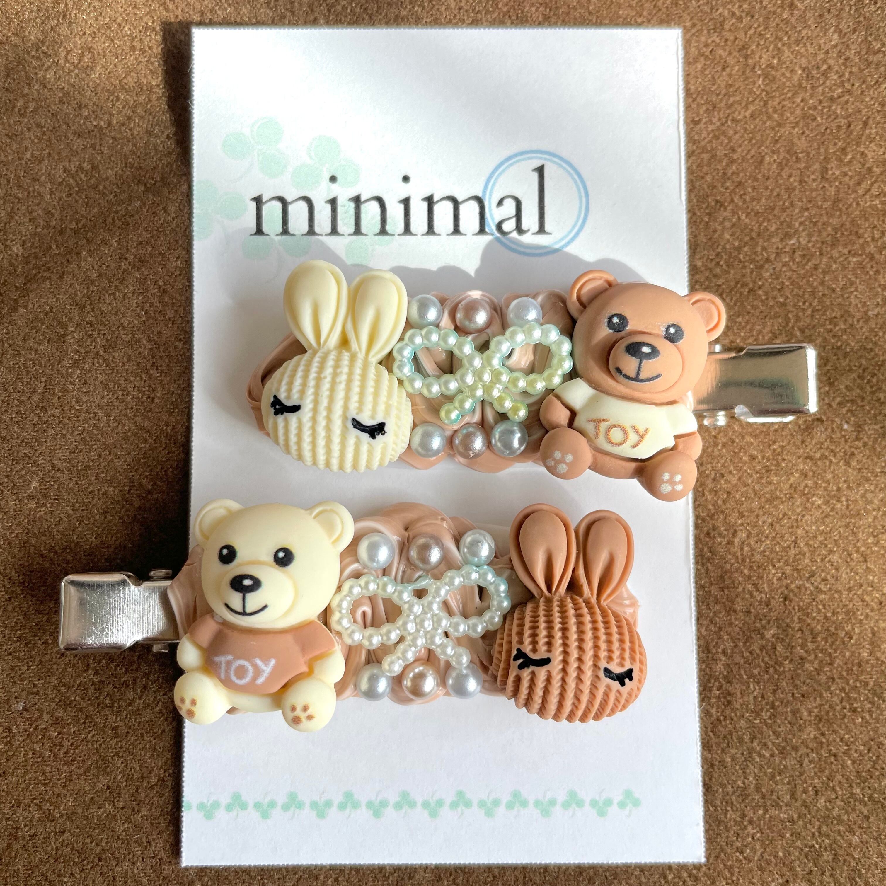 左右2個セット ホイップデコ ヘアピン ヘアアクセサリー 71 （ホイップ 