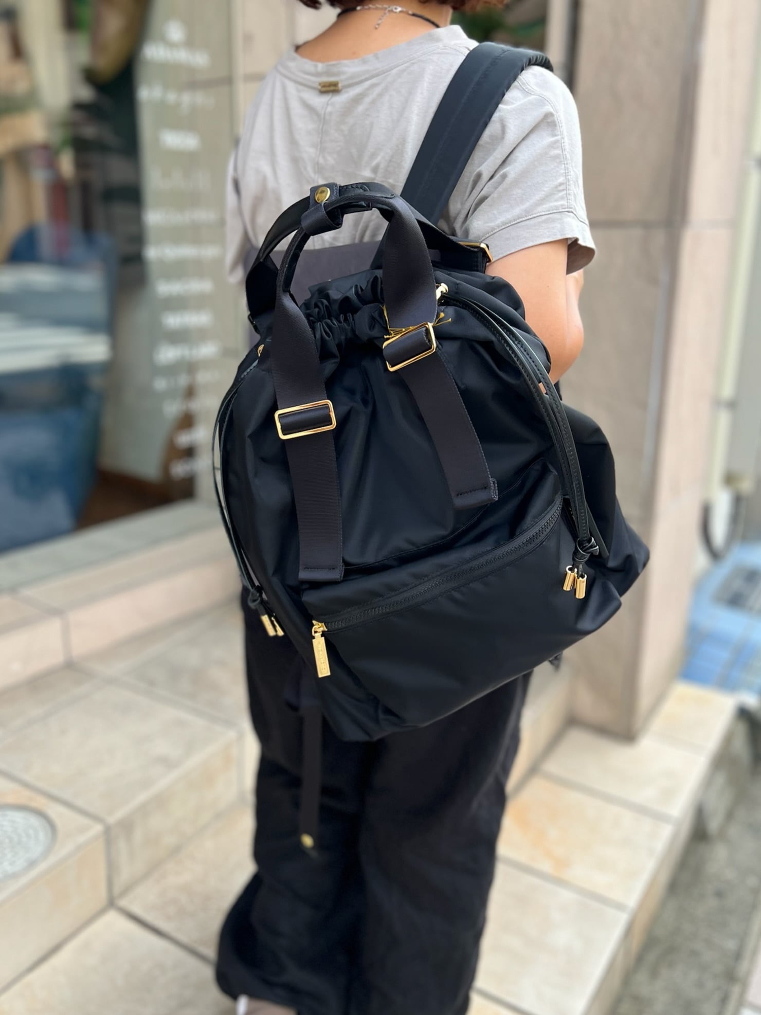 美品✨️ ヴィオラドーロ VIOLAd'ORO ナイロン 2way バックパック VIOLAd'ORO / ナイロン 2WAY バックパック【GINO】 | anouk