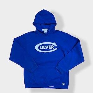 【Russell】CULVER カルバー ロゴ ミリタリーアカデミー パーカー フーディー プルオーバー ブルー YOUTH X-LARGE ラッセル US古着