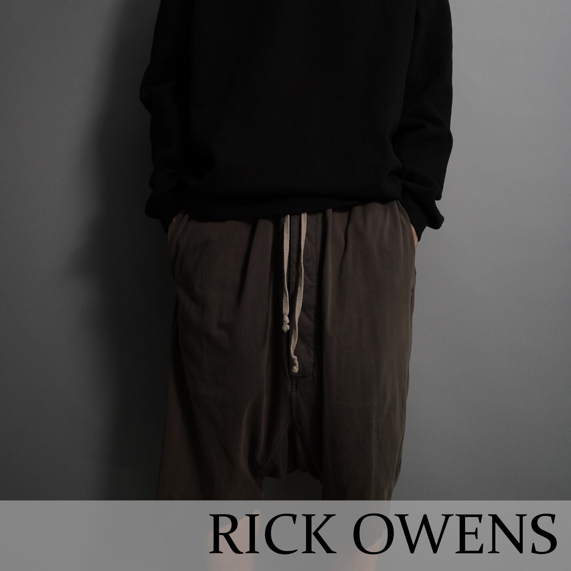 RICK OWENS DRKSHDWガスマスクサルエルカーゴスウェットパンツ