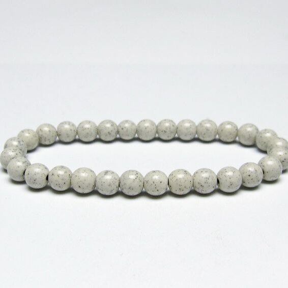 北投石 ブレスレット 6mm 一点物 メール便可 111-50327