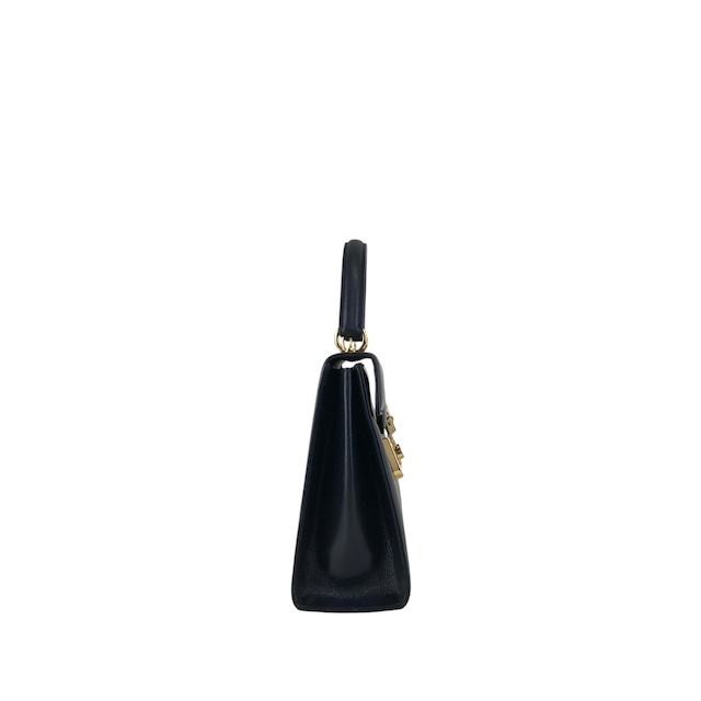 GUCCI グッチ ハンドバッグ ネイビー レディロック レザー 000・2110・0211 2WAY vintage ヴィンテージ オールド 5yyupi