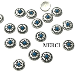 【2個】サンサークルミニコンチョネイル/レジン/パーツ/