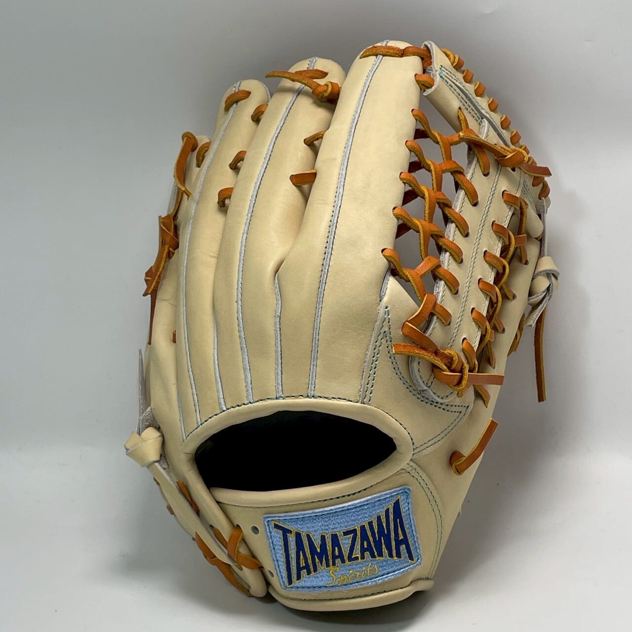 【軟式】玉澤 外野グローブ(本体:キャメル 紐:タン)タマザワ_04