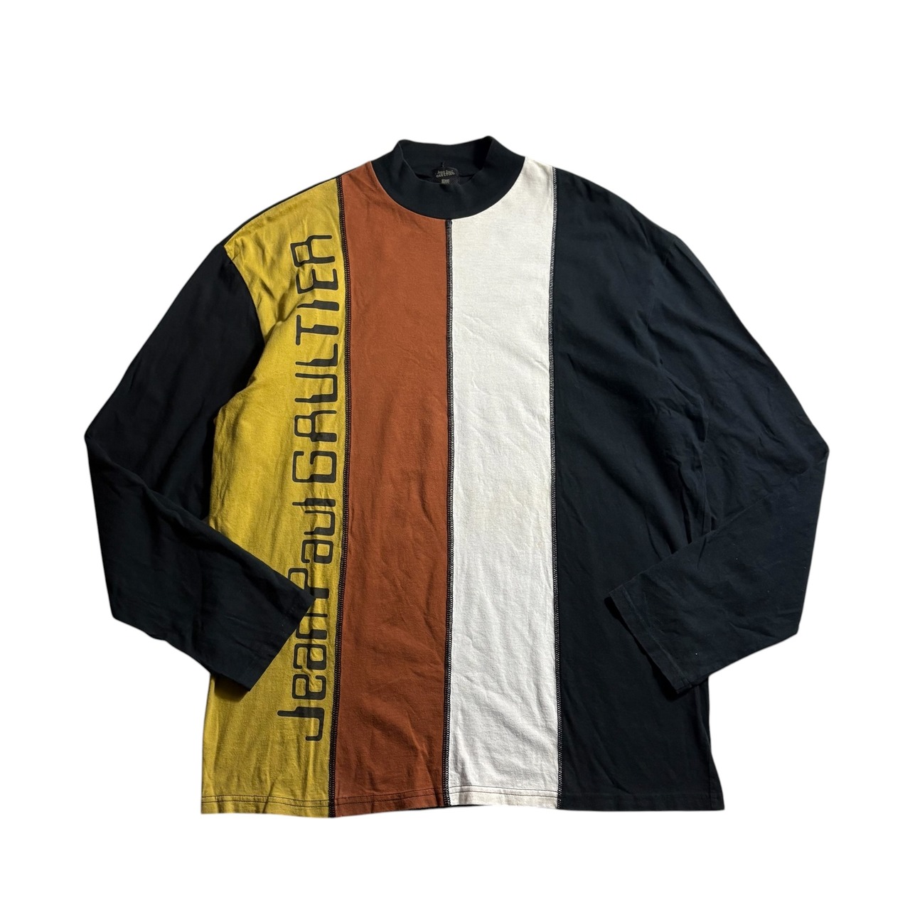 Jean Paul GAULTIER HOMME logo stripe pullover