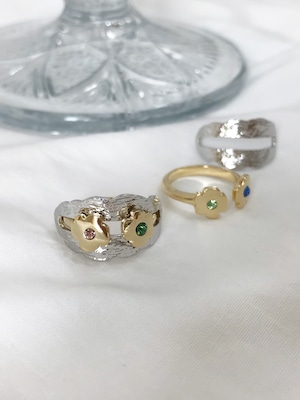 Coquelicot 2way ring [ カラーオーダー ]