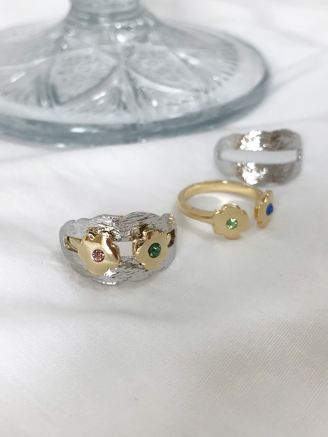 Coquelicot 2way ring [ カラーオーダー ]