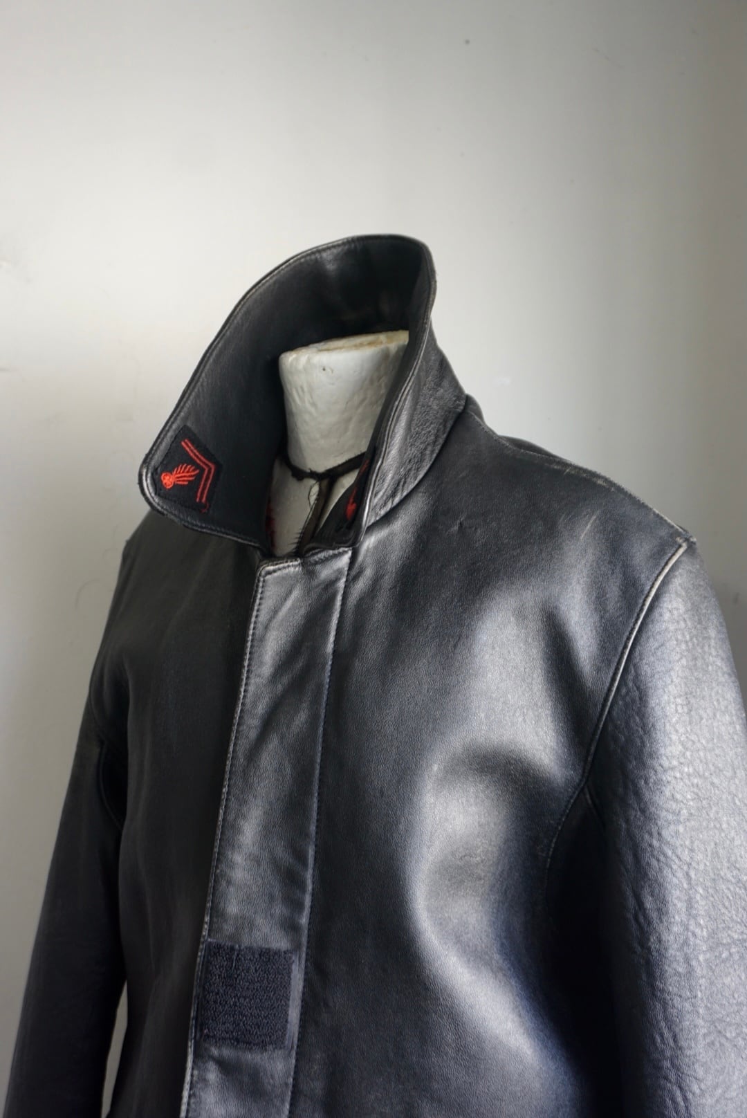 french fireman leather jacket | naname