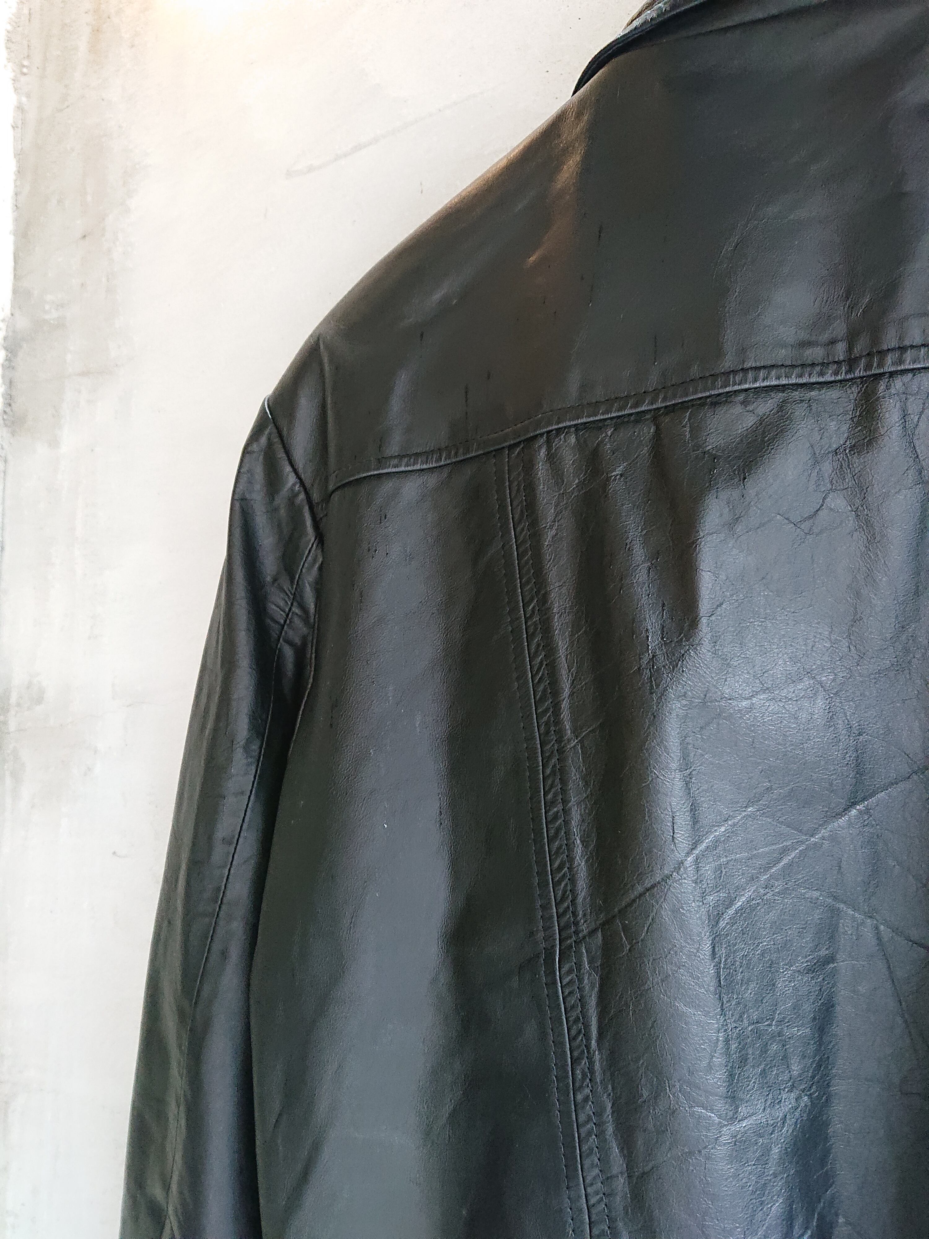 1980s VINTAGE LEATHER JACKET ① | BOW & ARROW WEB STORE