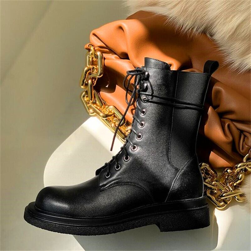 【新作】【送料無料】 女性のハイヒールのブーツは、厚底のレースのハイヒールのブーツを増やします黒と白の冬の女性のブーツ ホワイト ブラック 靴 シューズ ウィンター 冬物 10b368503398298