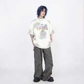 VINTAGE ストリート スプレーペイント Tシャツ T773