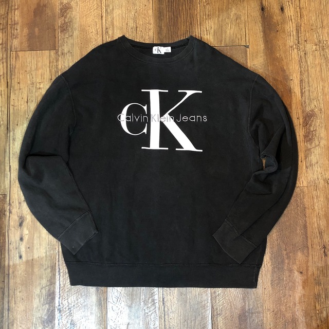 90's Calvin Klein Jeans Logo Print Embroidery Sweat SPROUT ONLINE