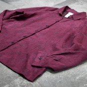 flower embroidery fake suede shirt
