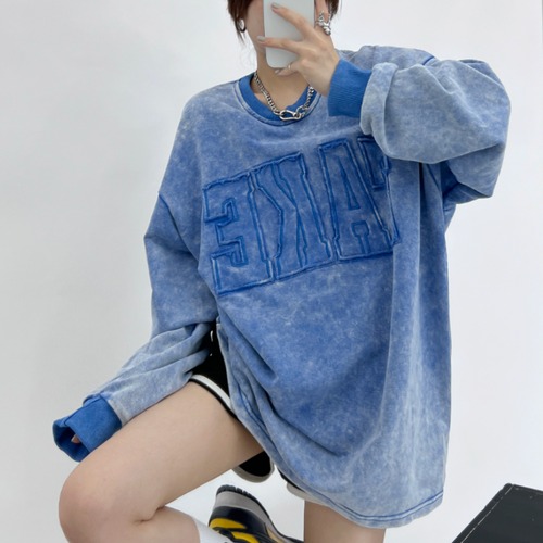 washed logo sweatshirt　ウォッシュロゴスウェットシャツ　J1606