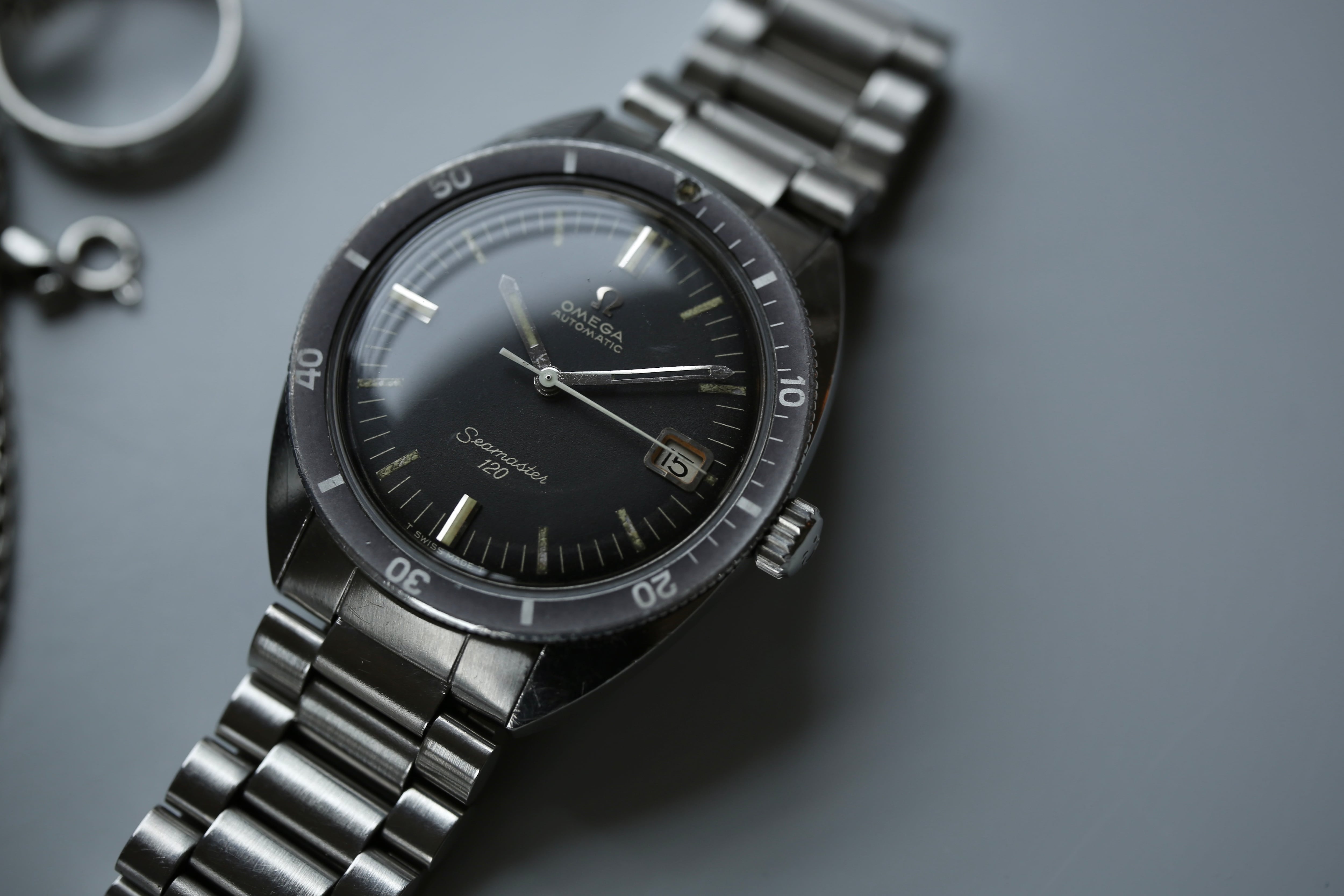 【OMEGA】 1966年製 オメガ 『シーマスター120 フルサイズ 』前期型 デイト ゴースト・ベゼル 自動巻き SS / Vintagewatch / Seamaster 120 / Cal.601