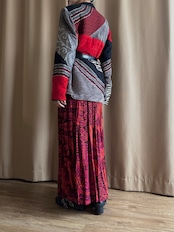 geometric mode patchwork jacket-5122-12