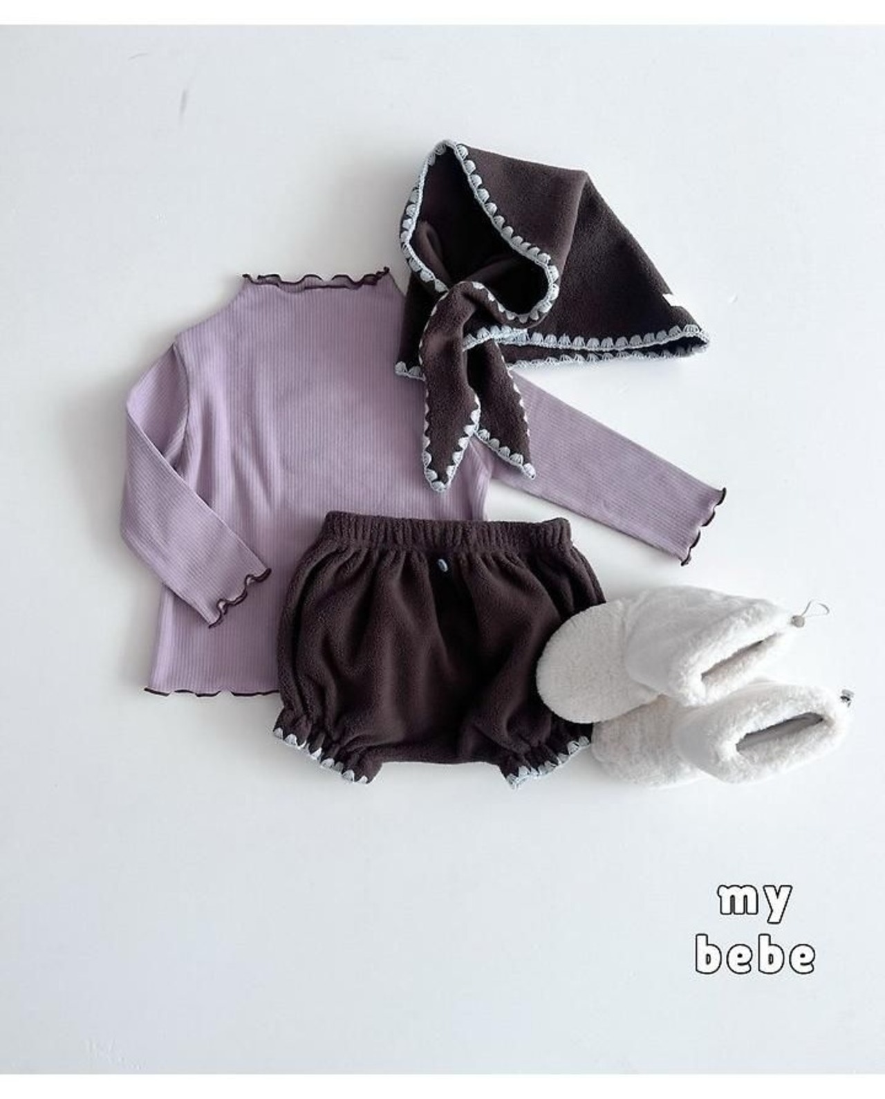 韓国子供服 / 26winter / my bebe / ヨーグルトハーフタートル / キッズ / 冬服 *XS~XL*
