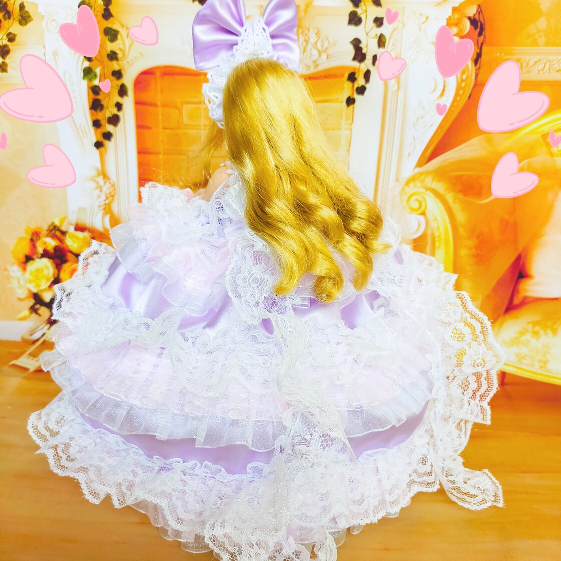 リカちゃん プリンセスドレス ハンドメイド服 ドール服 人形服 ドール
