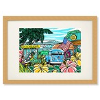 Art Print A4（Haleiwa Town）with Frame