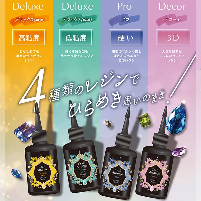 【5本セット】ケミテック クラフトアレンジUV-LEDレジン液PRO