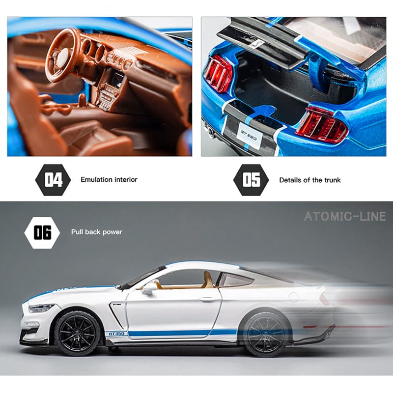 フォード マスタング GT500 SHELBY ミニカー 1/32 全12色 ライト点灯