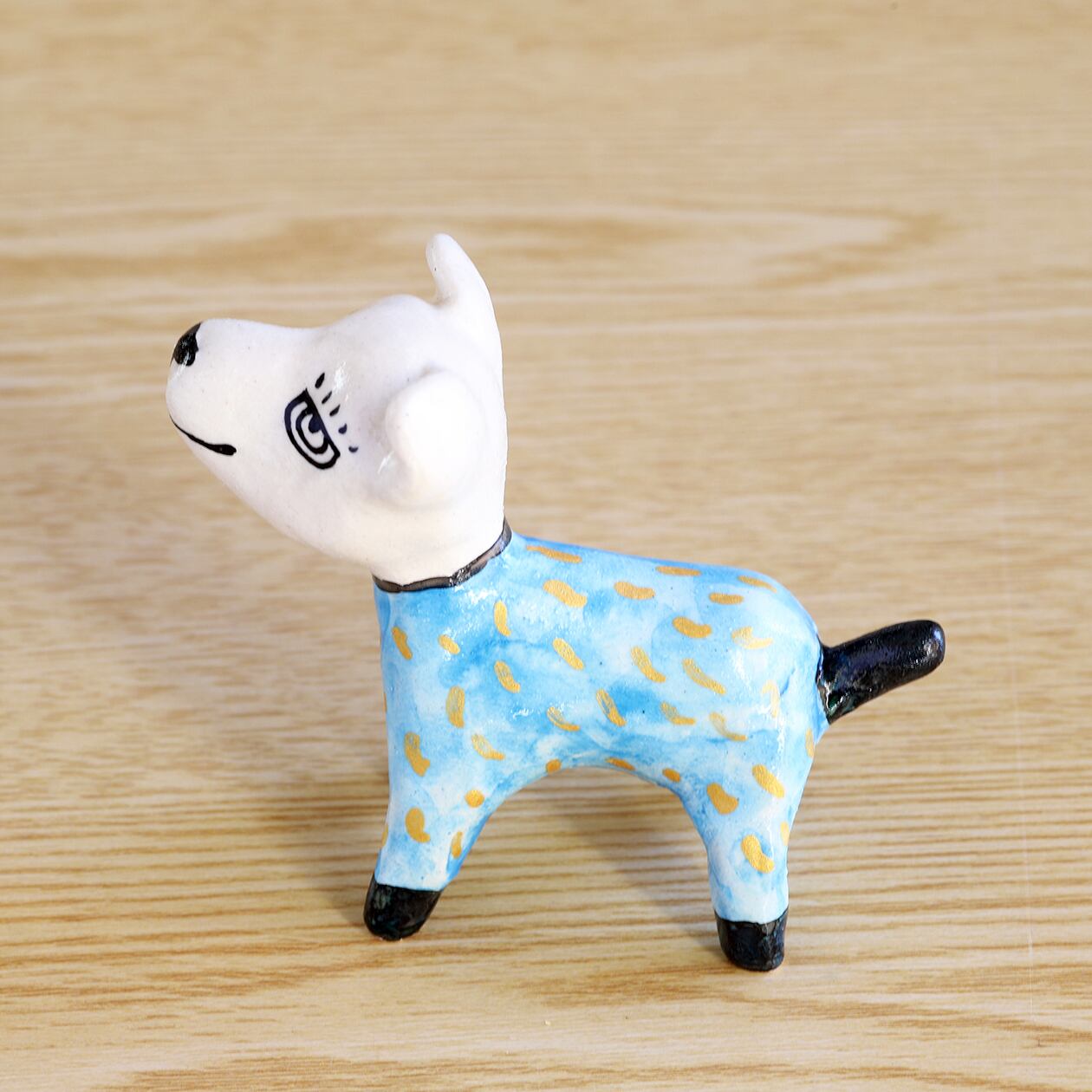 山口祥治 干支フィギュア 戌（いぬ）「ぽちこー P-2」 工房：喜鶴製陶