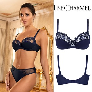 [J73bn] ※グラマーさん向け 3/4カップ ワイヤー入りパッドなしブラ(F) 品番BCJ3073 ※大きめ注意【LISE CHARMEL】【リズシャルメル】【インポートランジェリー】