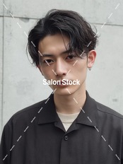 【メンズ】七三アップバング