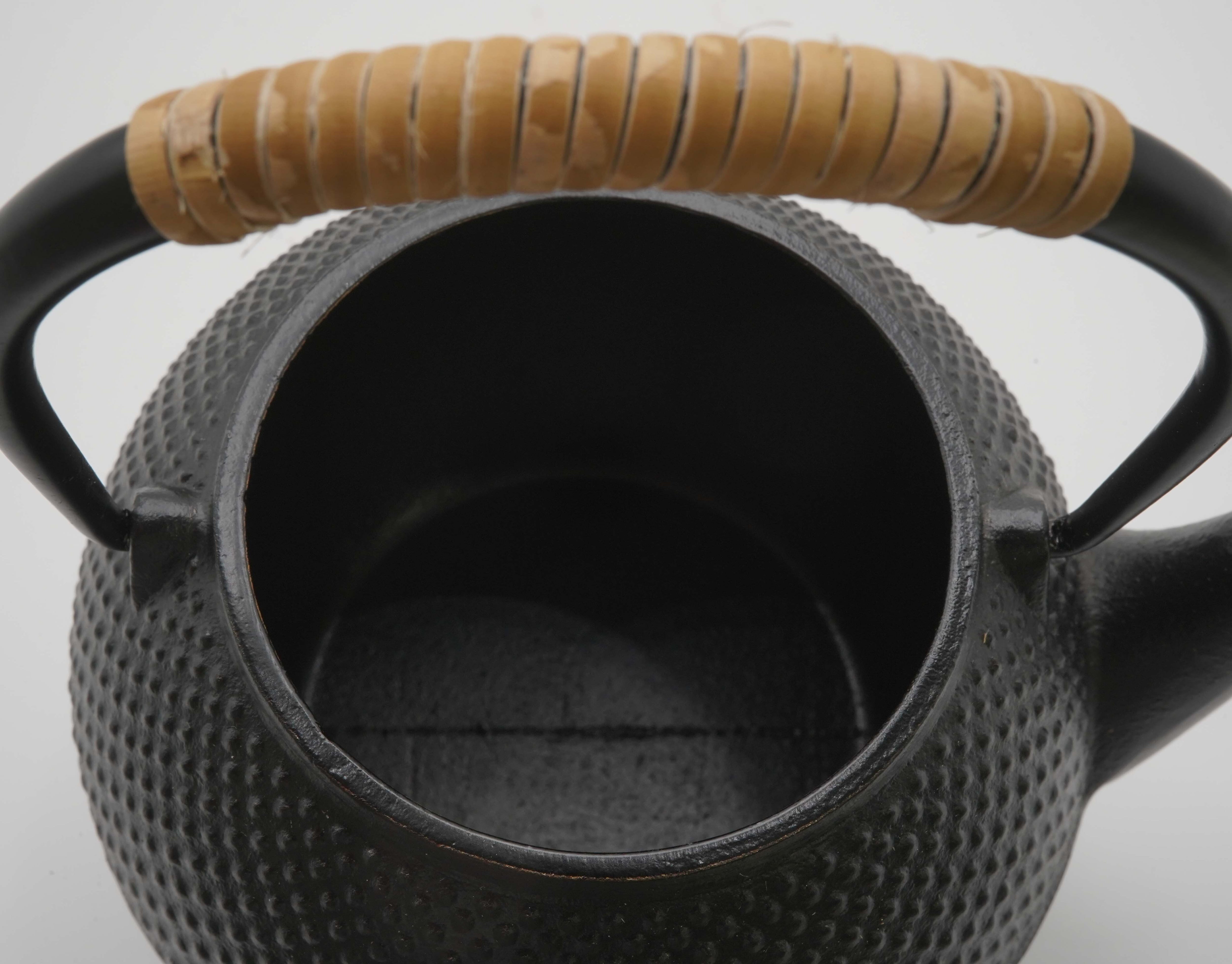 ≡雅蔵≡S□D023 煎茶道具 銅提 花草紋 鉄瓶 鉄壺