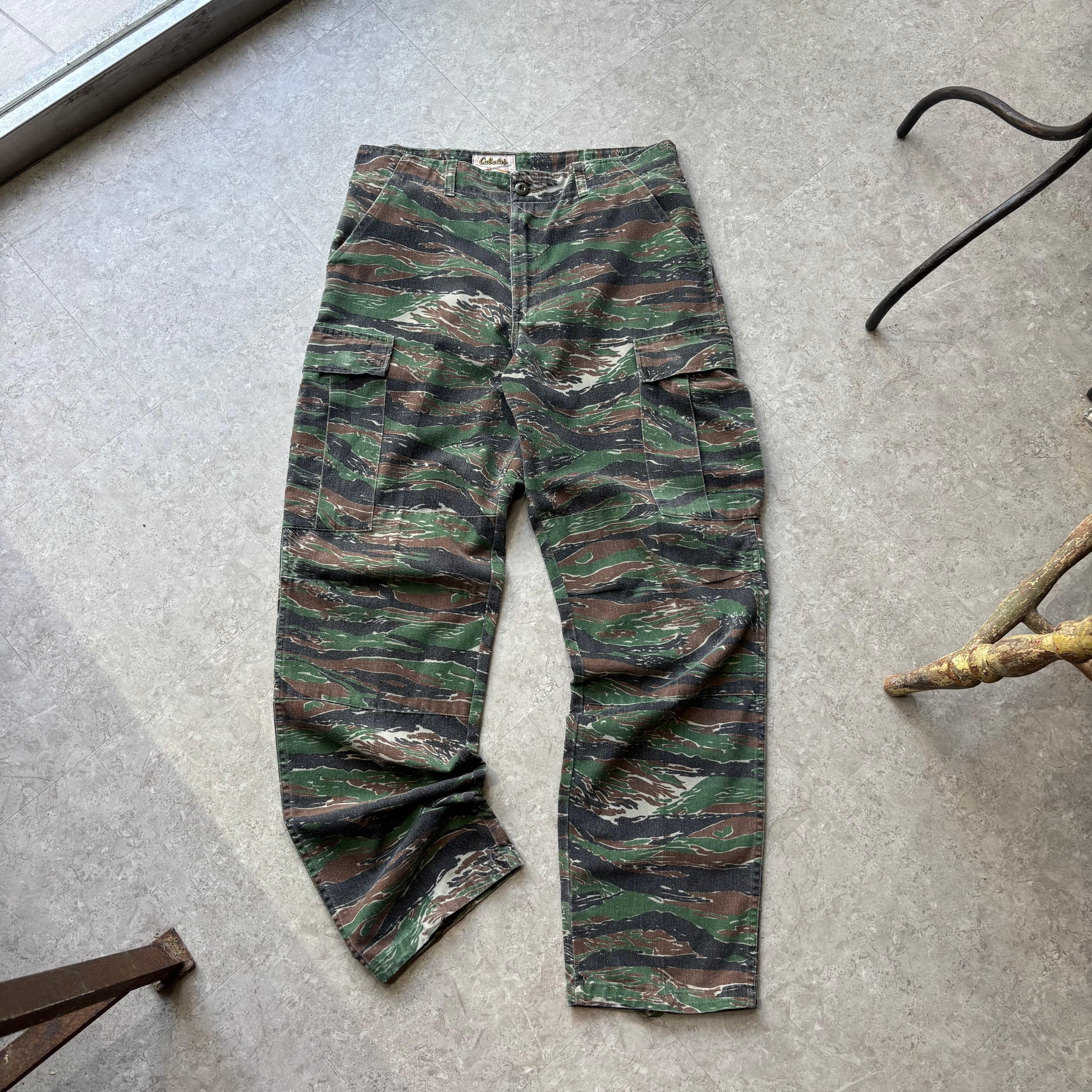 80s~ Cabela's "Tiger stripe camouflage" cargo pants【仙台店】