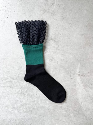 FAKUI / tulle fril wool socks  FK-181