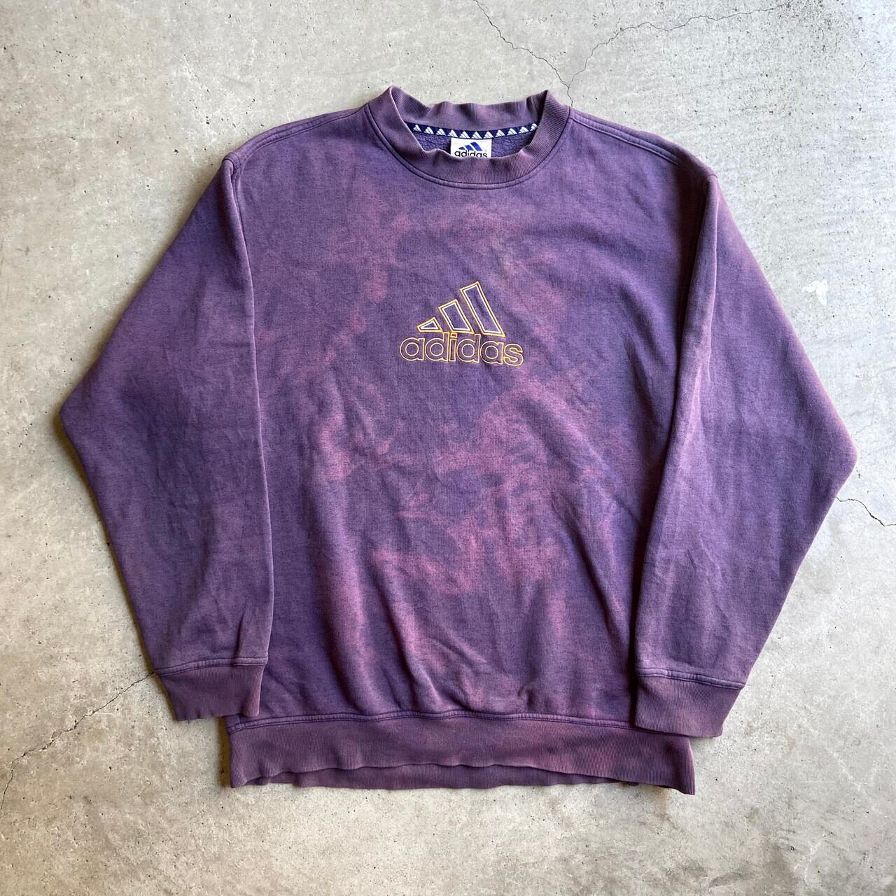 adidas  vintage  bleached  sweat  USA  L