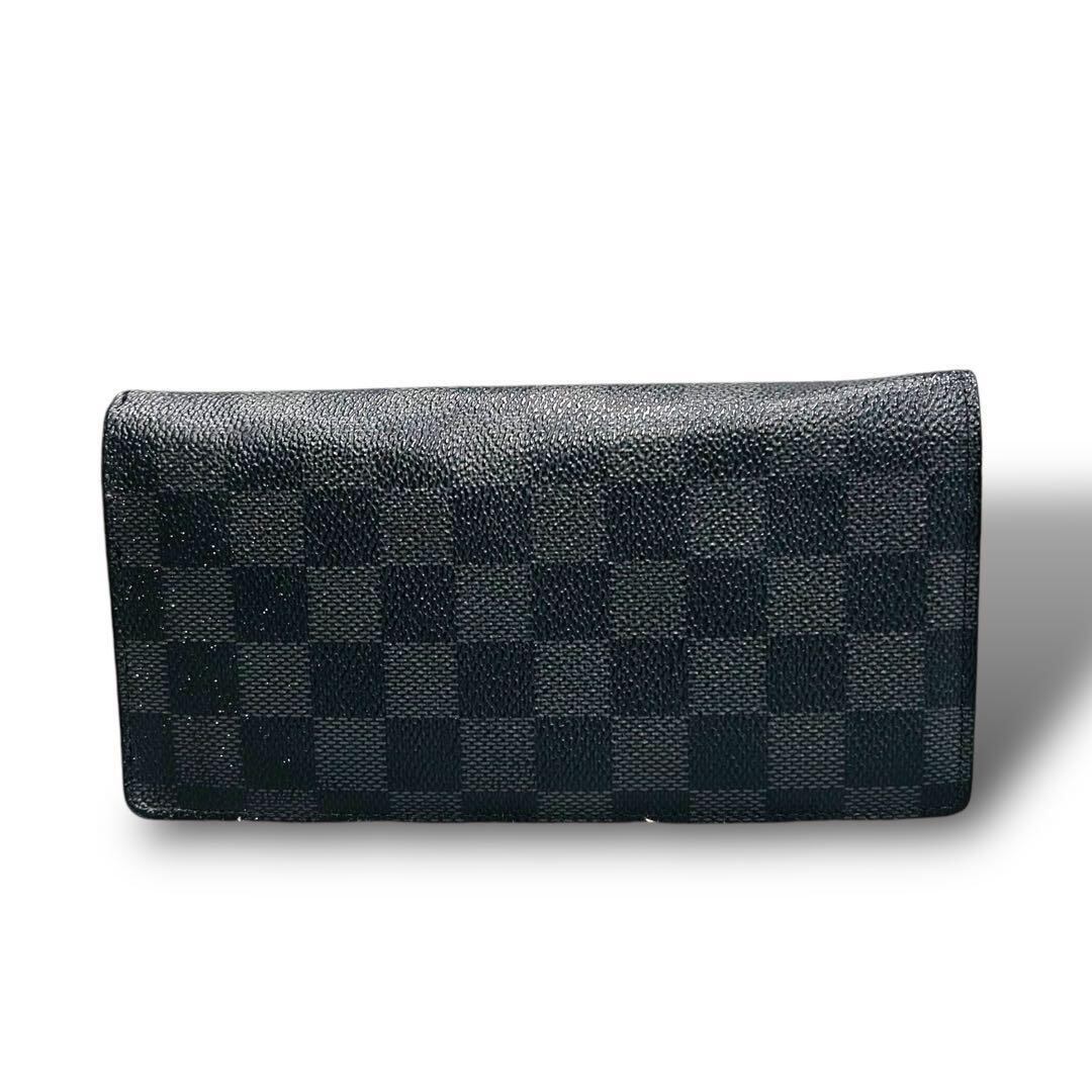 LOUIS VUITTON ヴィトン ダミエ 折り財布 二つ折り メンズ 長