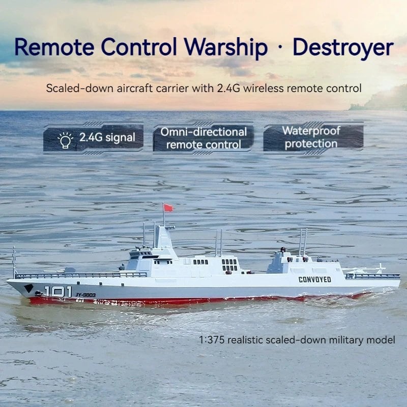 潜水艦ラジコン軍艦 模型 駆逐艦 電動 デュアルモーター 玩具