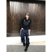 VINTAGE ストリート 08 グラフィック ポロTシャツ T2276