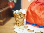 民族衣装のお人形 花かご スリープアイ 画像13