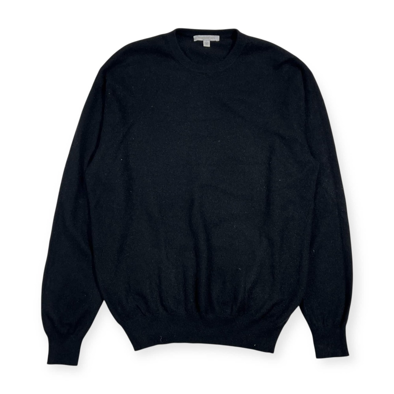 カシミヤ100% UNIQLO ユニクロ ニット セーター M/ブラック メンズ