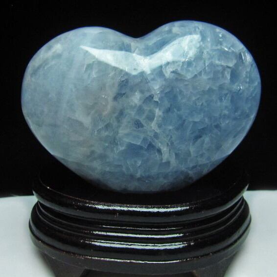 ブルーカルサイト ハート置物 台座付属 155-165