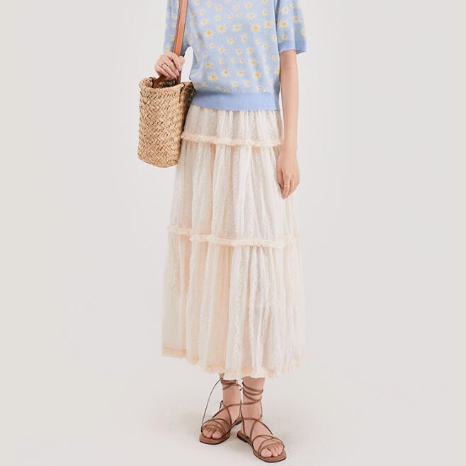 A-line tassel design skirt