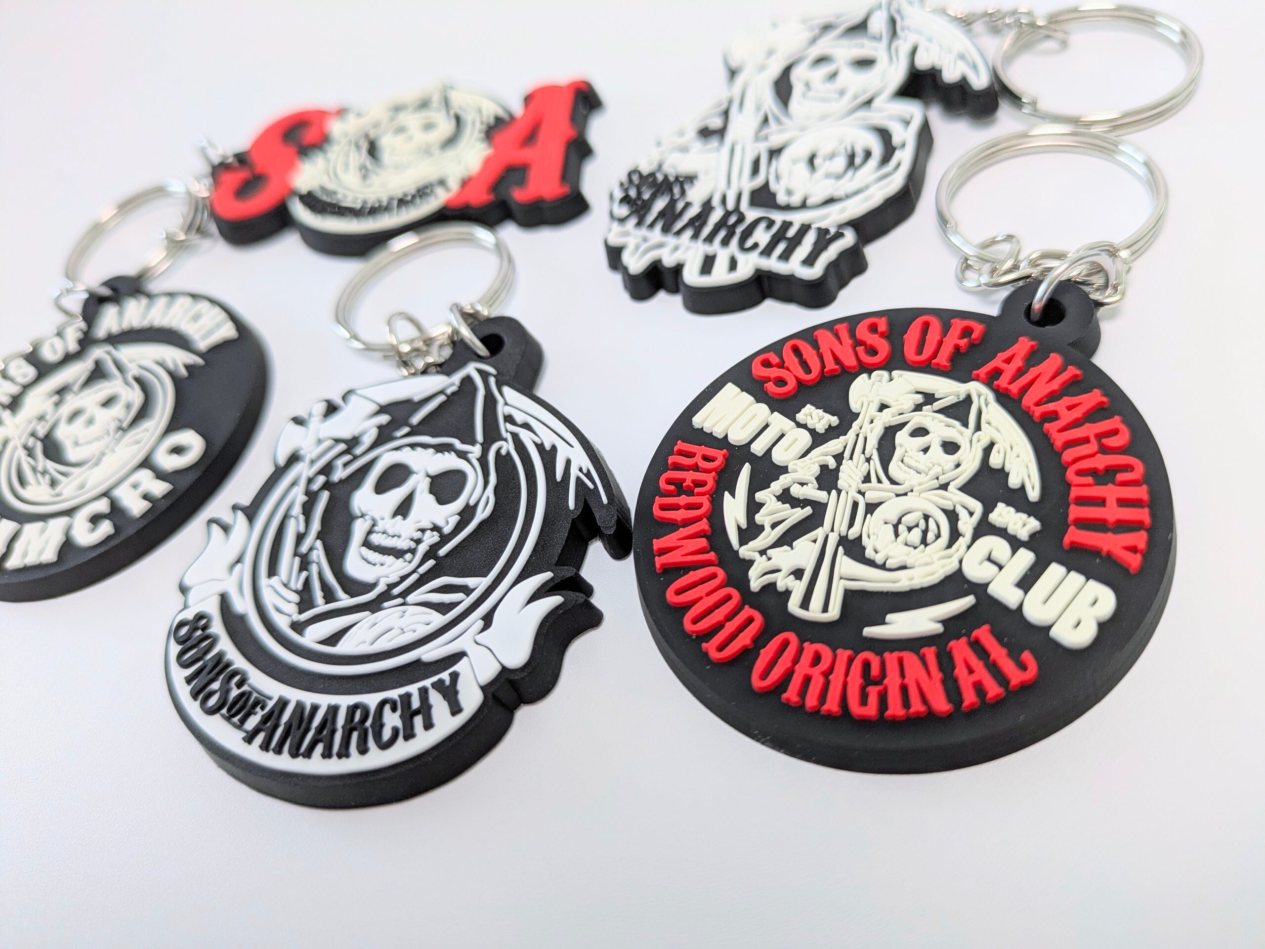 送料無料！ ★ラバーキーホルダー★【 Sons of Anarchy ( サンズオブアナーキー ) 】サムクロ 〚アメリカン雑貨 アメトイ〛