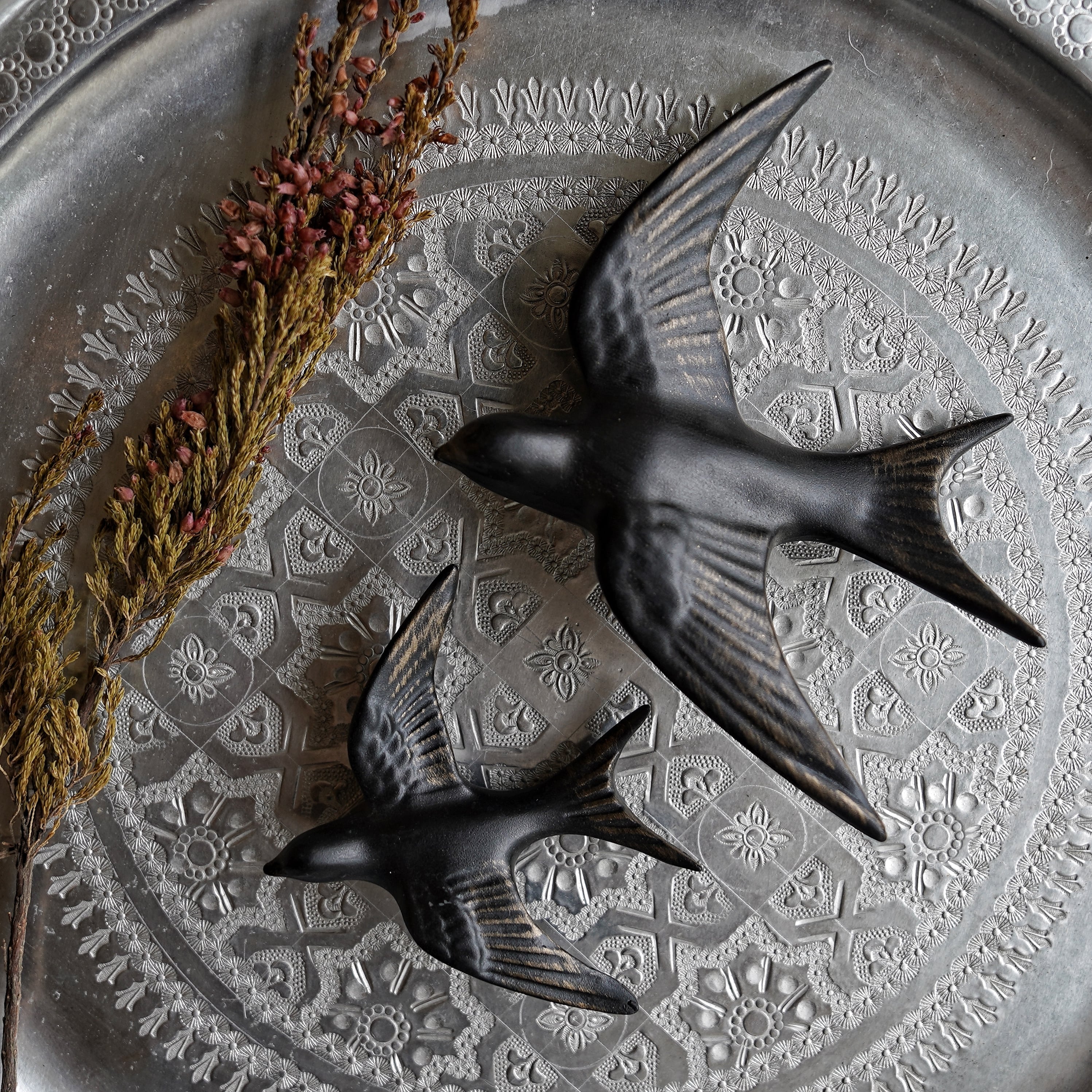 スワロウ ウォールデコレーション L/ブラック