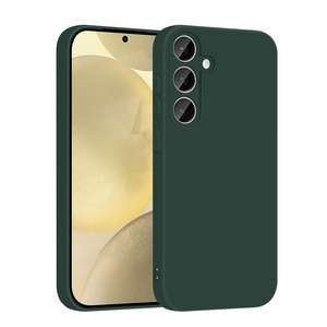 【特価処分】【TAICHUANGJI】 Galaxy S25 ケース シリコン SC-51F SCG31 スマホケース 耐衝撃 ギャラクシー s25 ケース マット質感 カメラ保護 ソフト 薄型 軽量 携帯ケース ストラップホール付 ワイヤレス充電対応 6.2インチ用 (グリーン)
