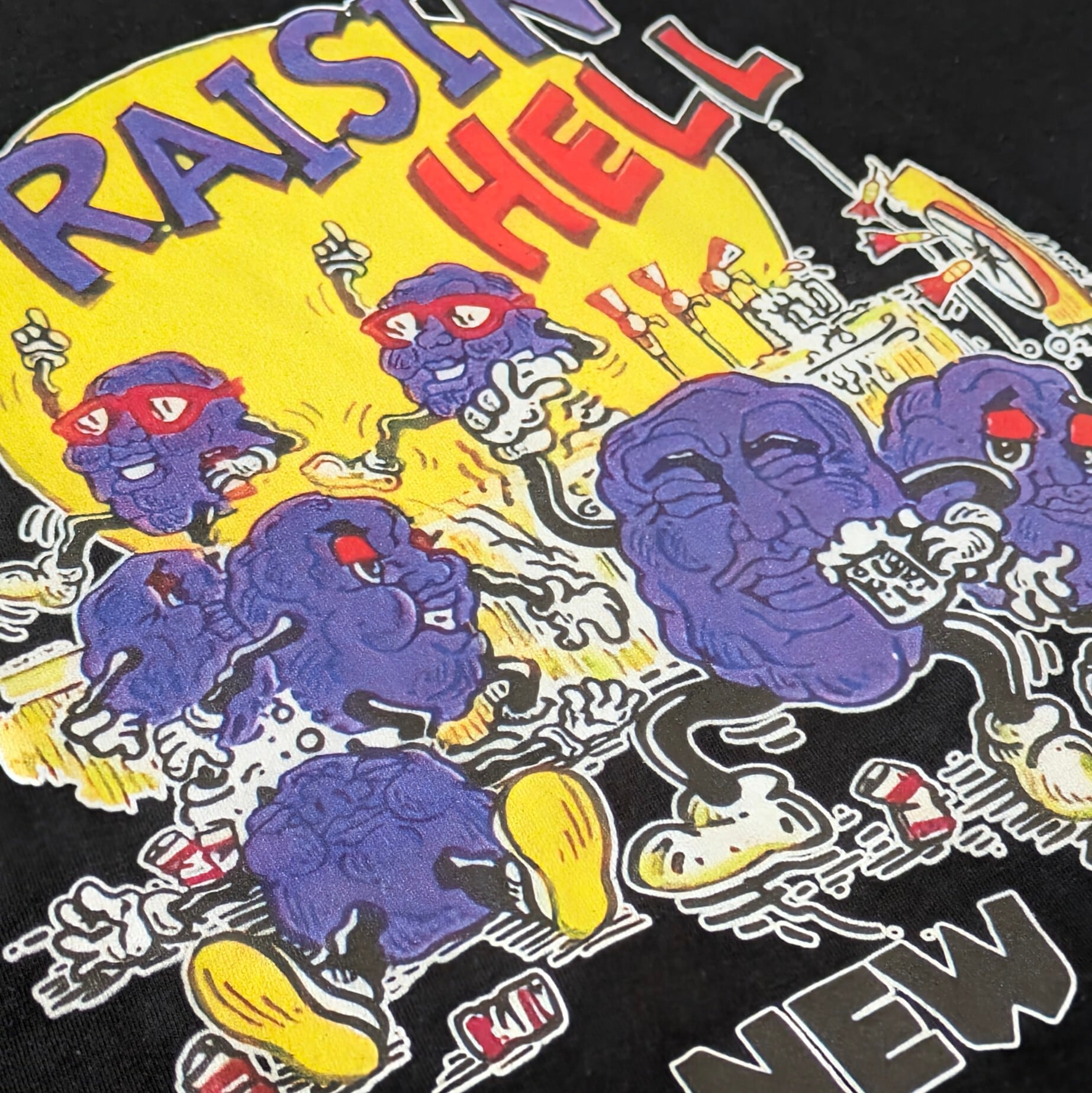 【 California Raisins ( カリフォルニアレーズン )】『 RAISIN HELL in NEW YORK 』Tシャツ〚アメリカン雑貨 アメトイ〛