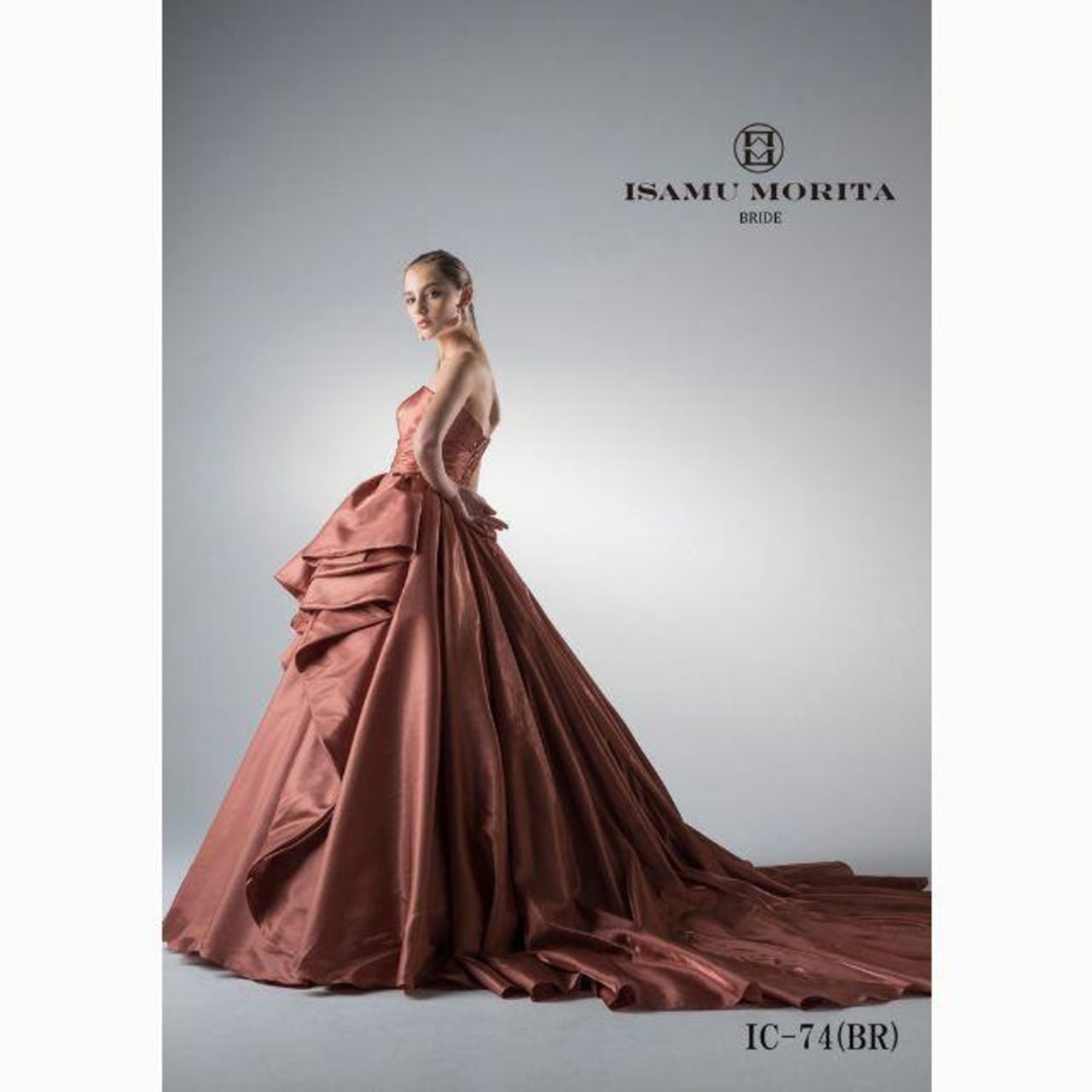 高品質！ カラードレス コーヒーの色 ベアトップ ステージ衣装 発表会  