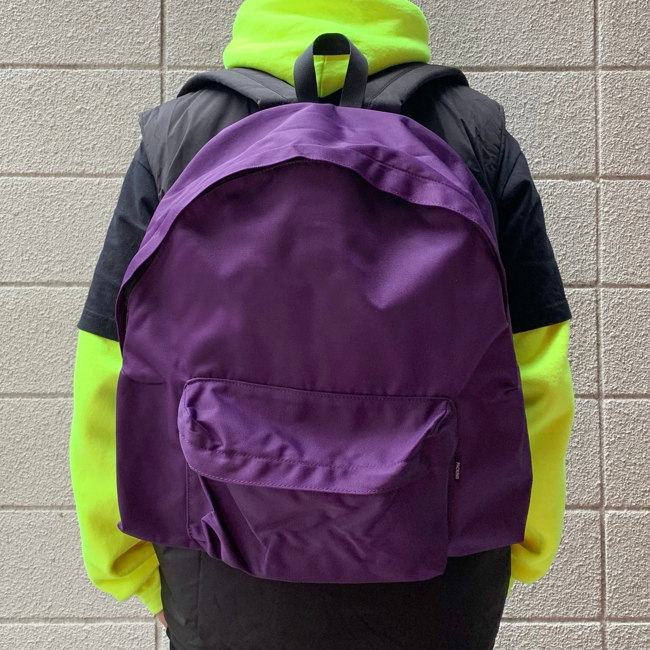 PACKING　BACKPACK　PURPLE リュック 大容量バッグ