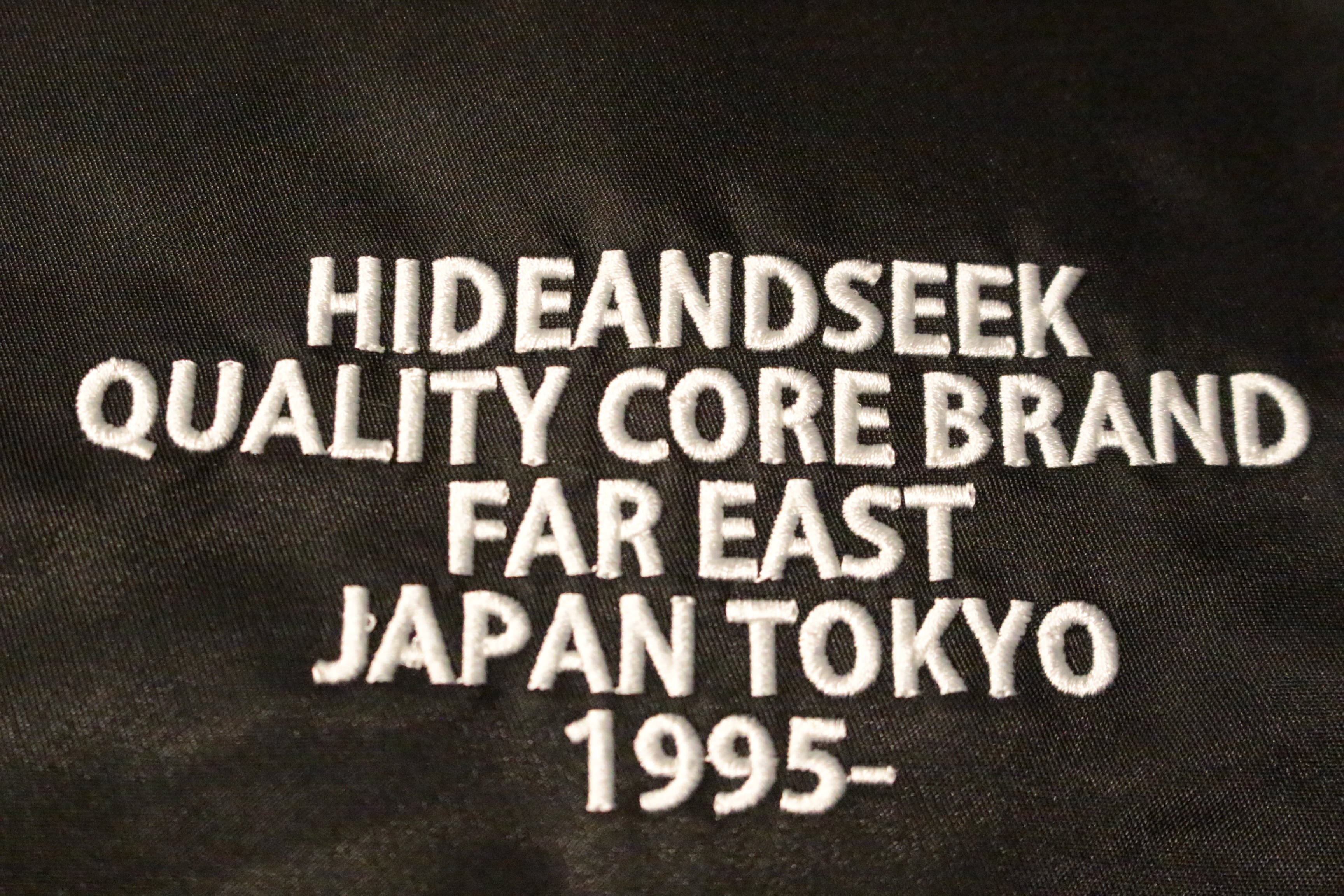 HIDE AND SEEK】Stadium Jacket (25aw) -BLACK (ハイドアンドシーク