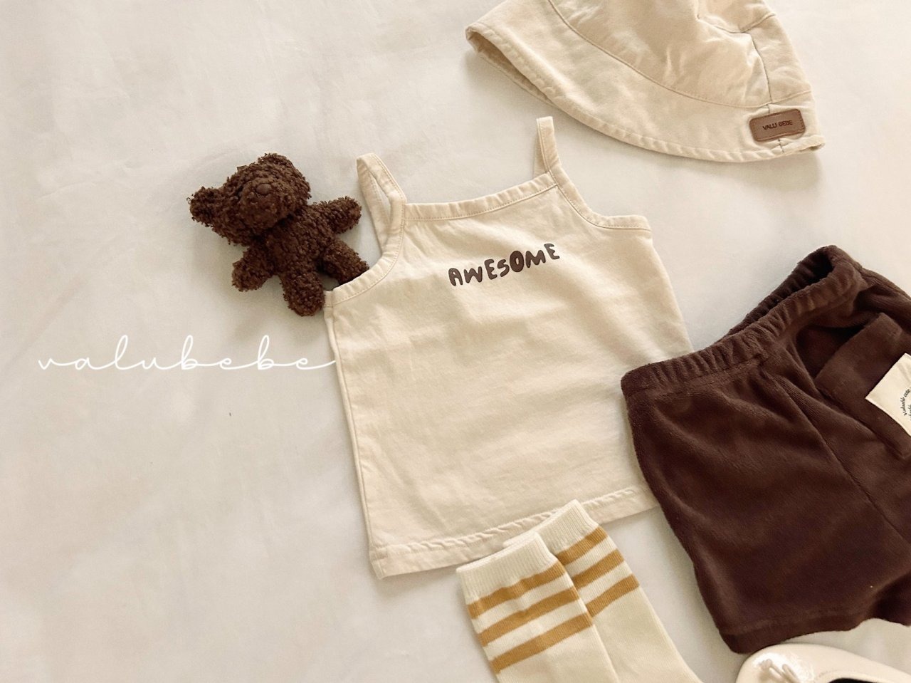 [valubebe] Awesome Lettering Top Tee / [벨루베베] 어썸레터링탑티