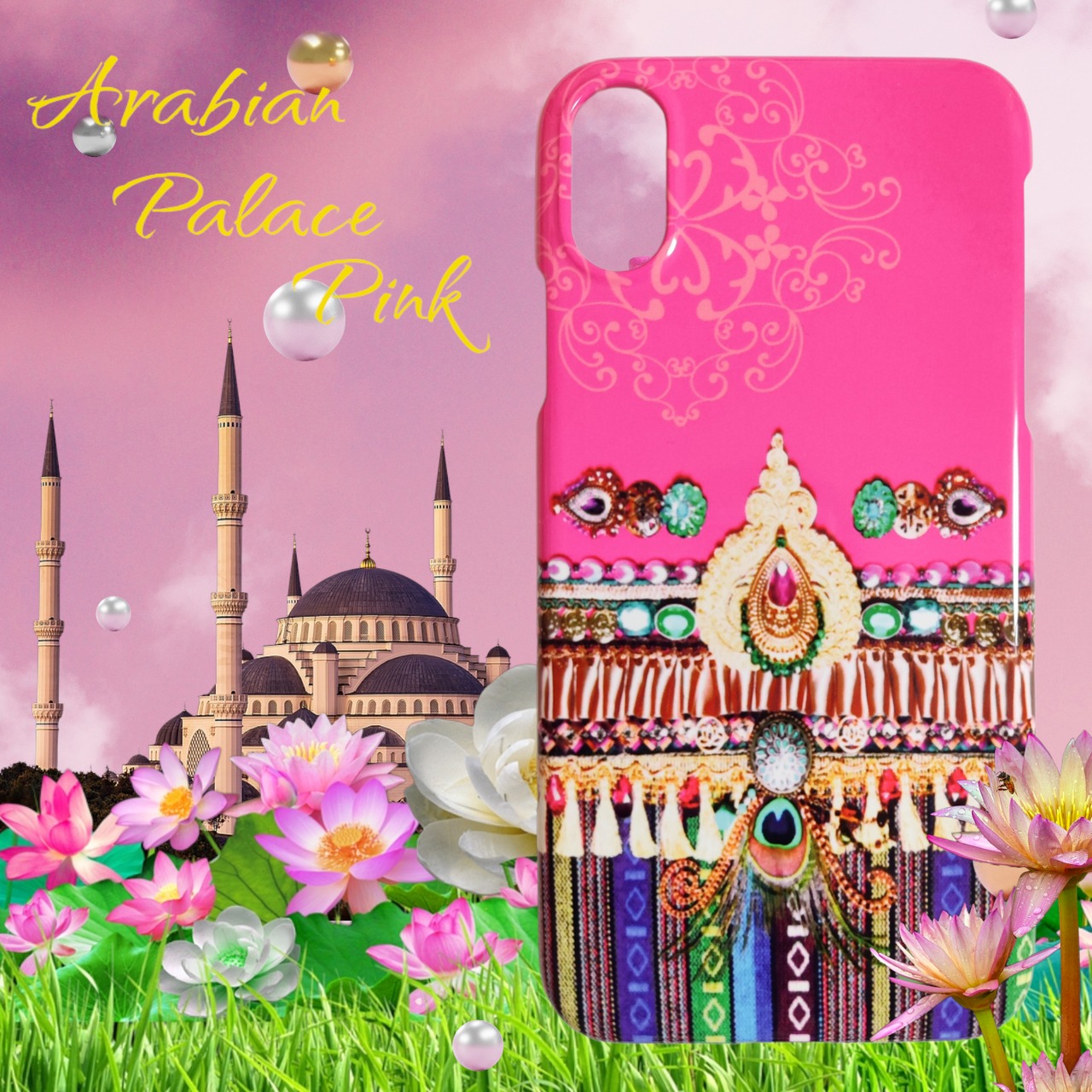 スマホケース【Arabian Palace Pink】