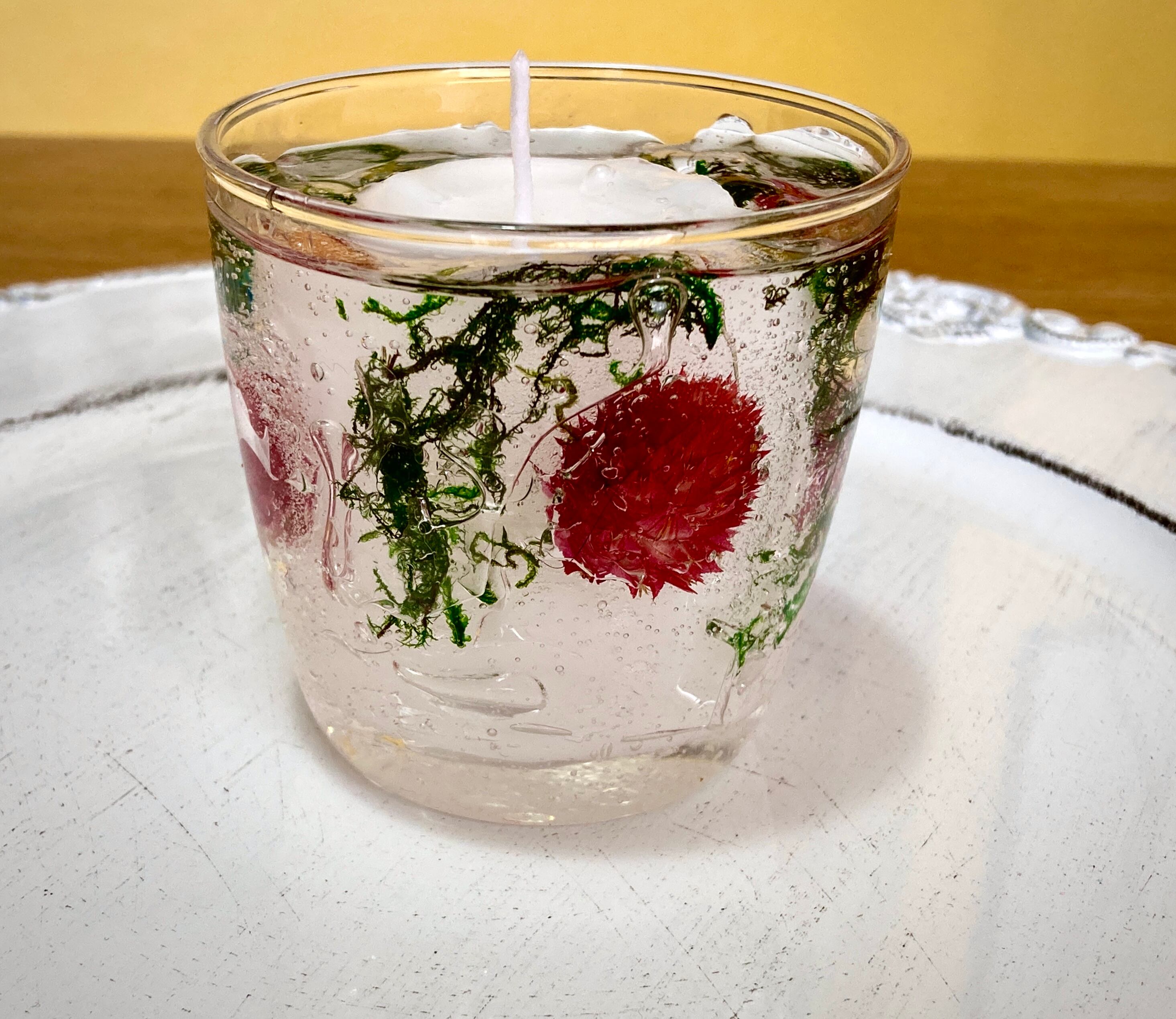 ボタニカルキャンドルクリスマスキャンドル 木芯キャンドル