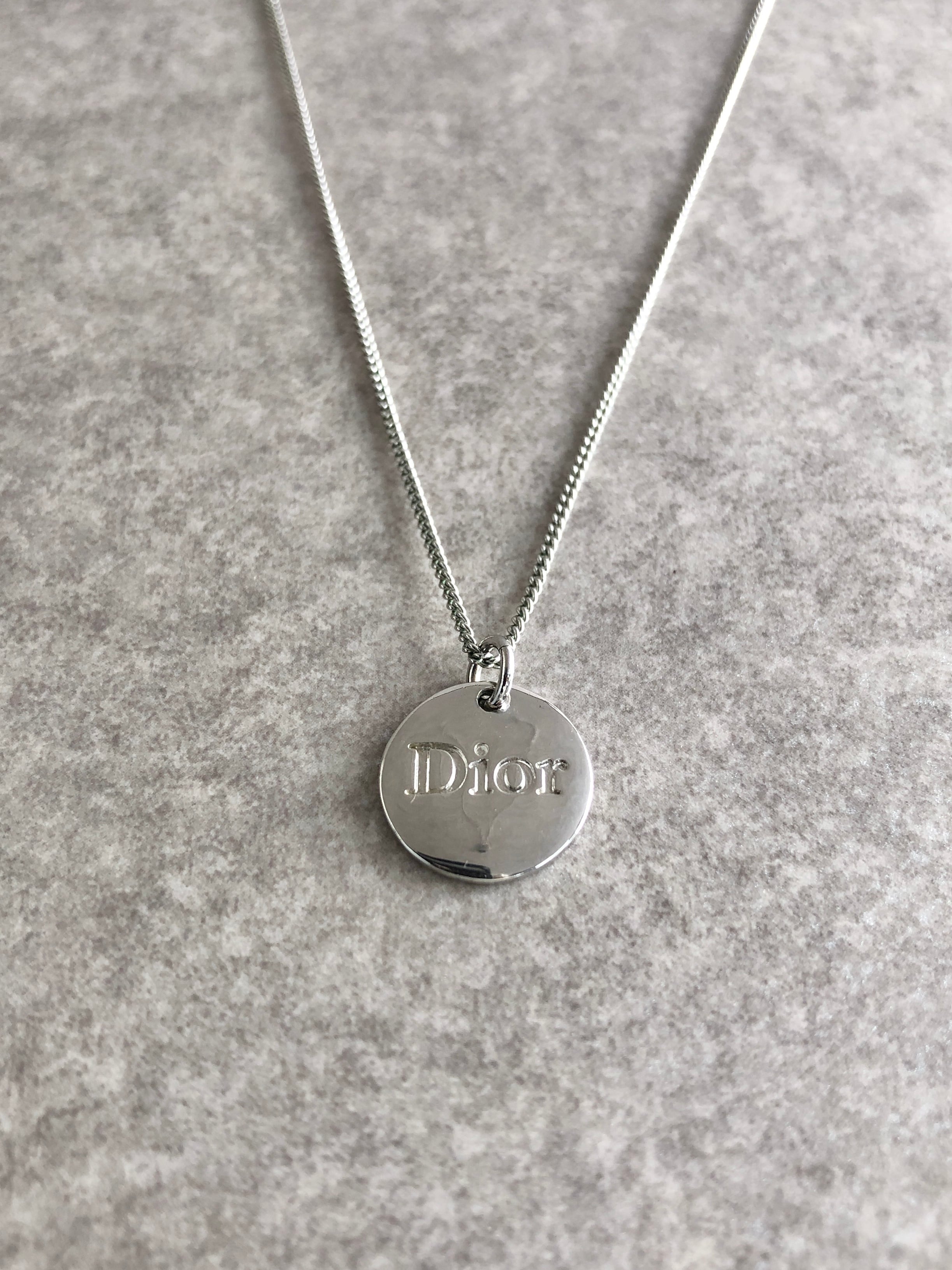 Christian Dior クリスチャン ディオール ネックレス シルバー DIOR